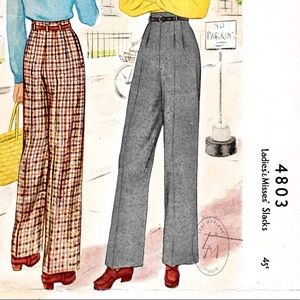 Unique Vintage High Rise Trousers